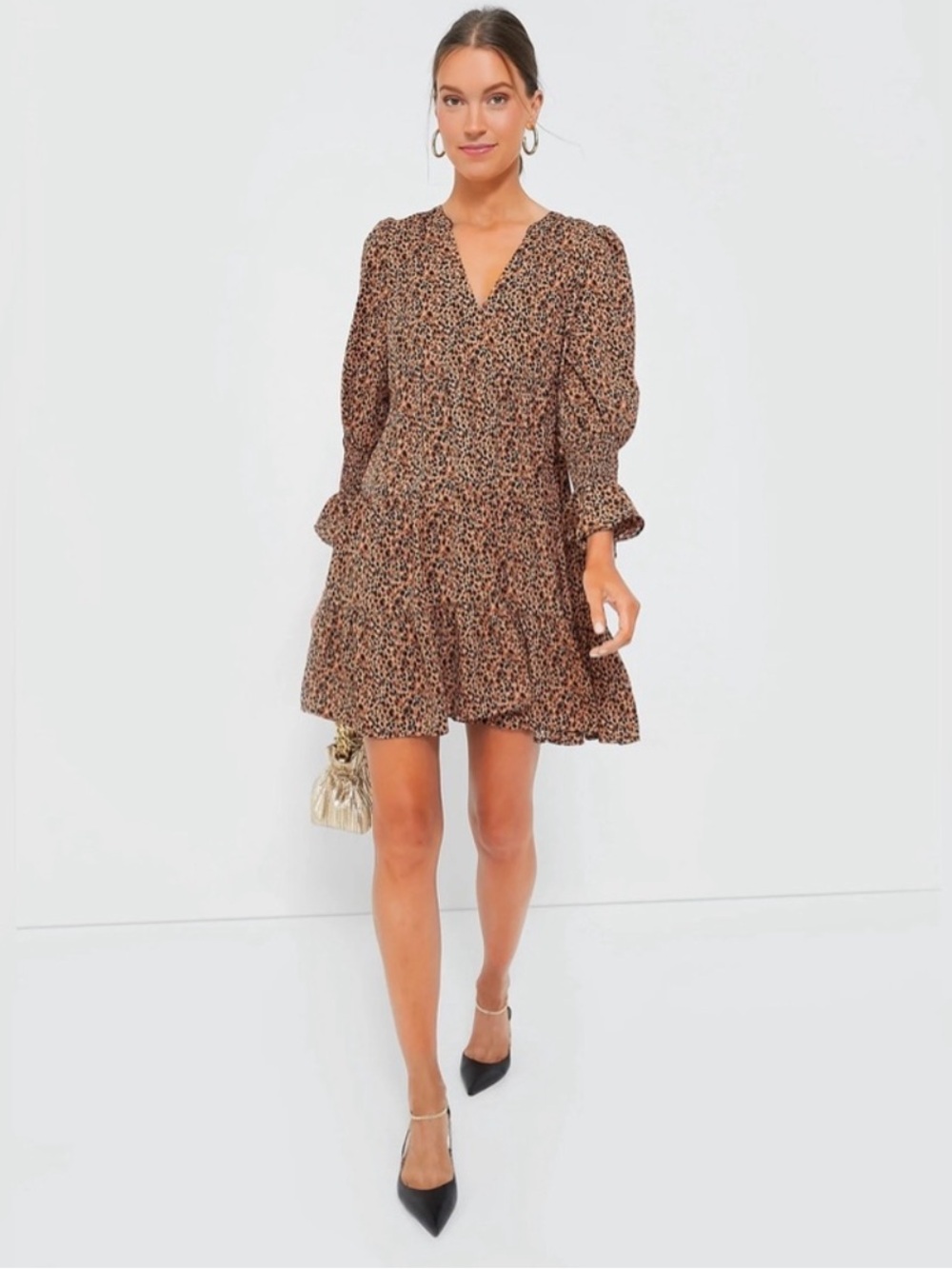 Tuckernuck Pomander Place Leopard Kenzo Dress Animal Print Black Brown XS